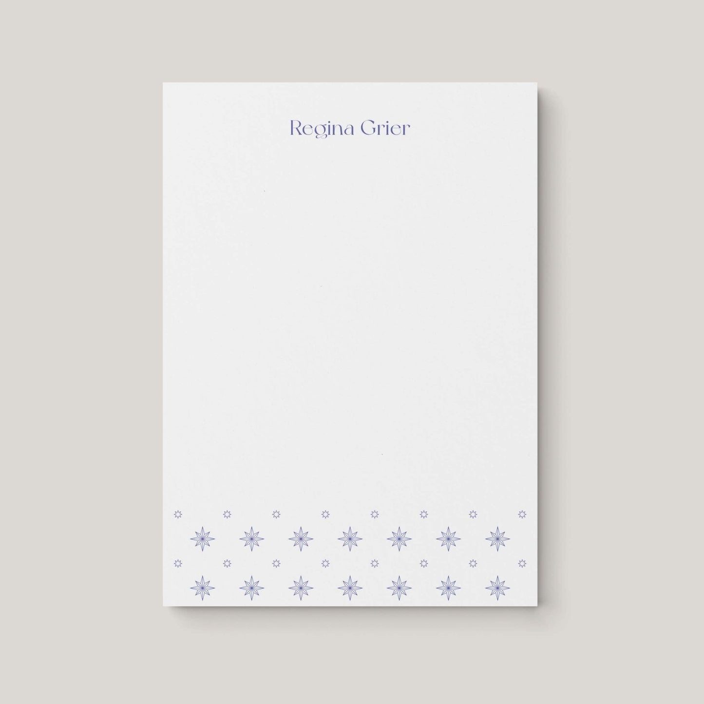 Regina Pattern Personalized Notepad - Blú Rose