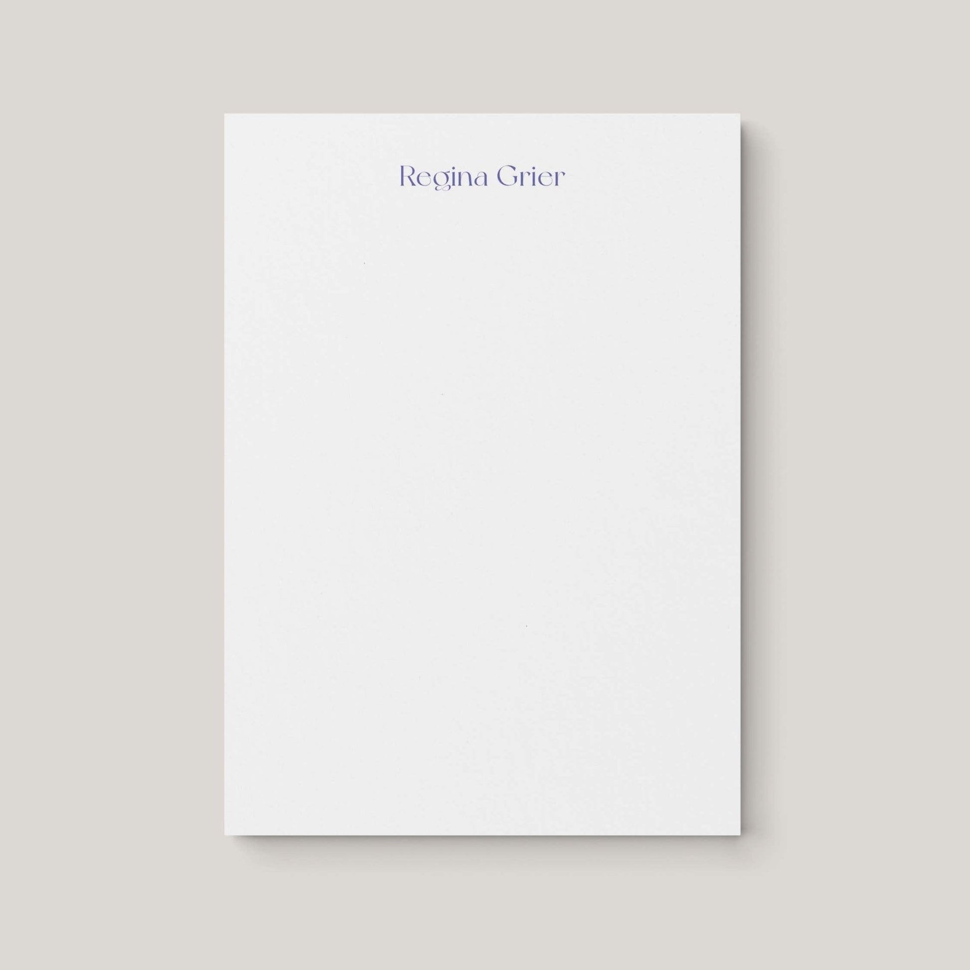 Regina Personalized Notepad - Blú Rose