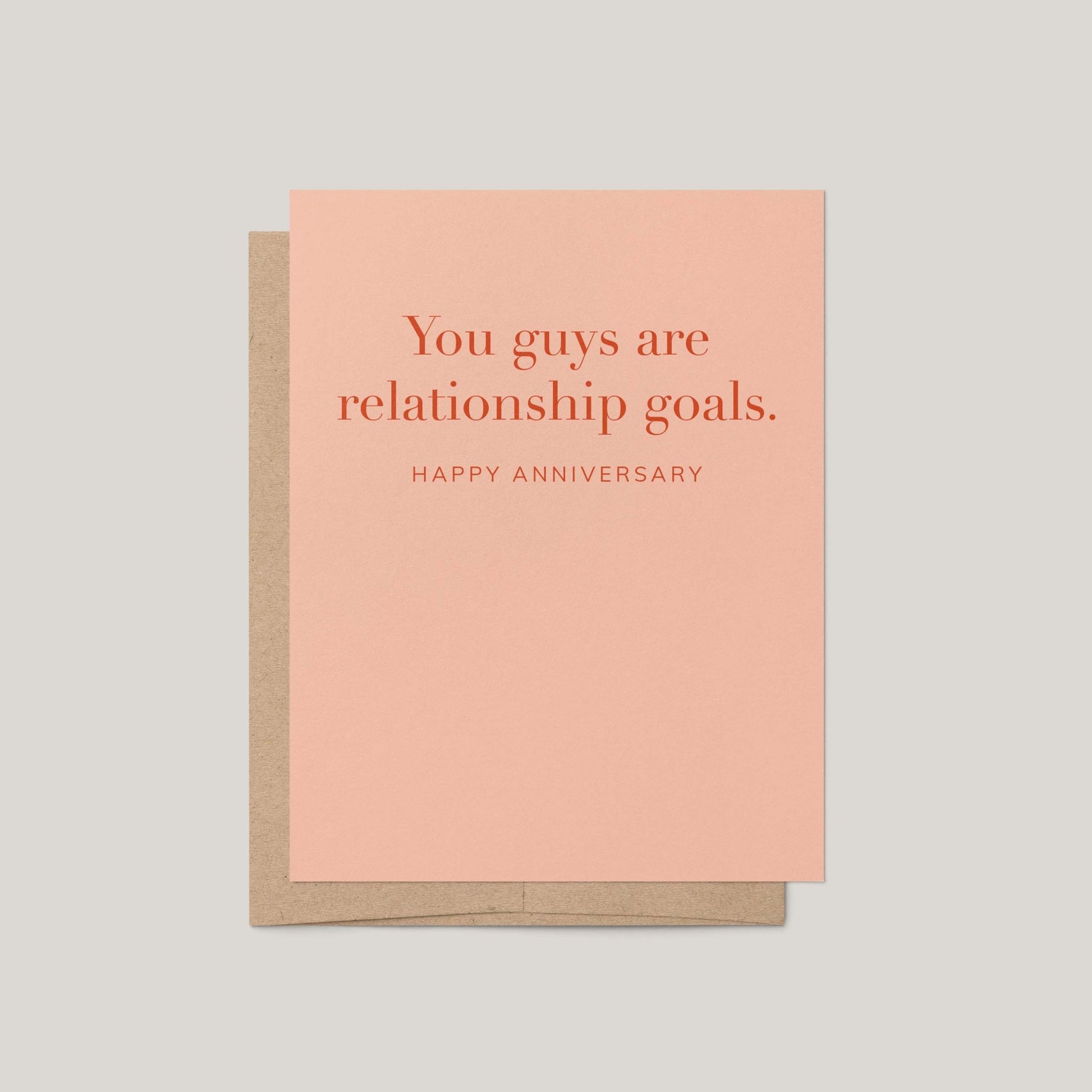Relationship Goals Anniversary Greeting Card - Blú Rose