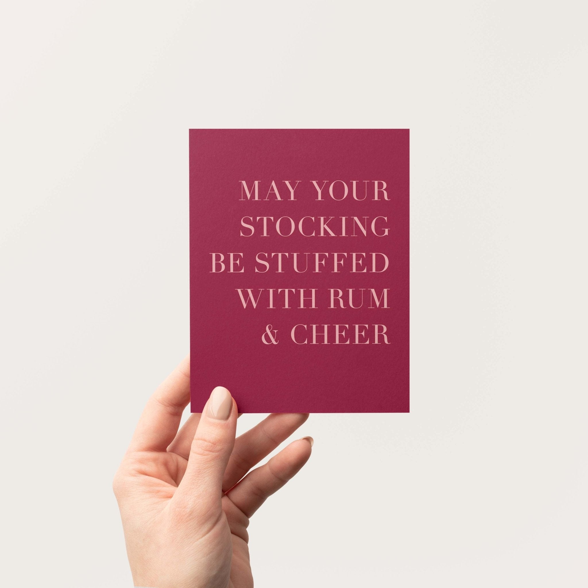 Rum + Cheer Greeting Card - Blú Rose