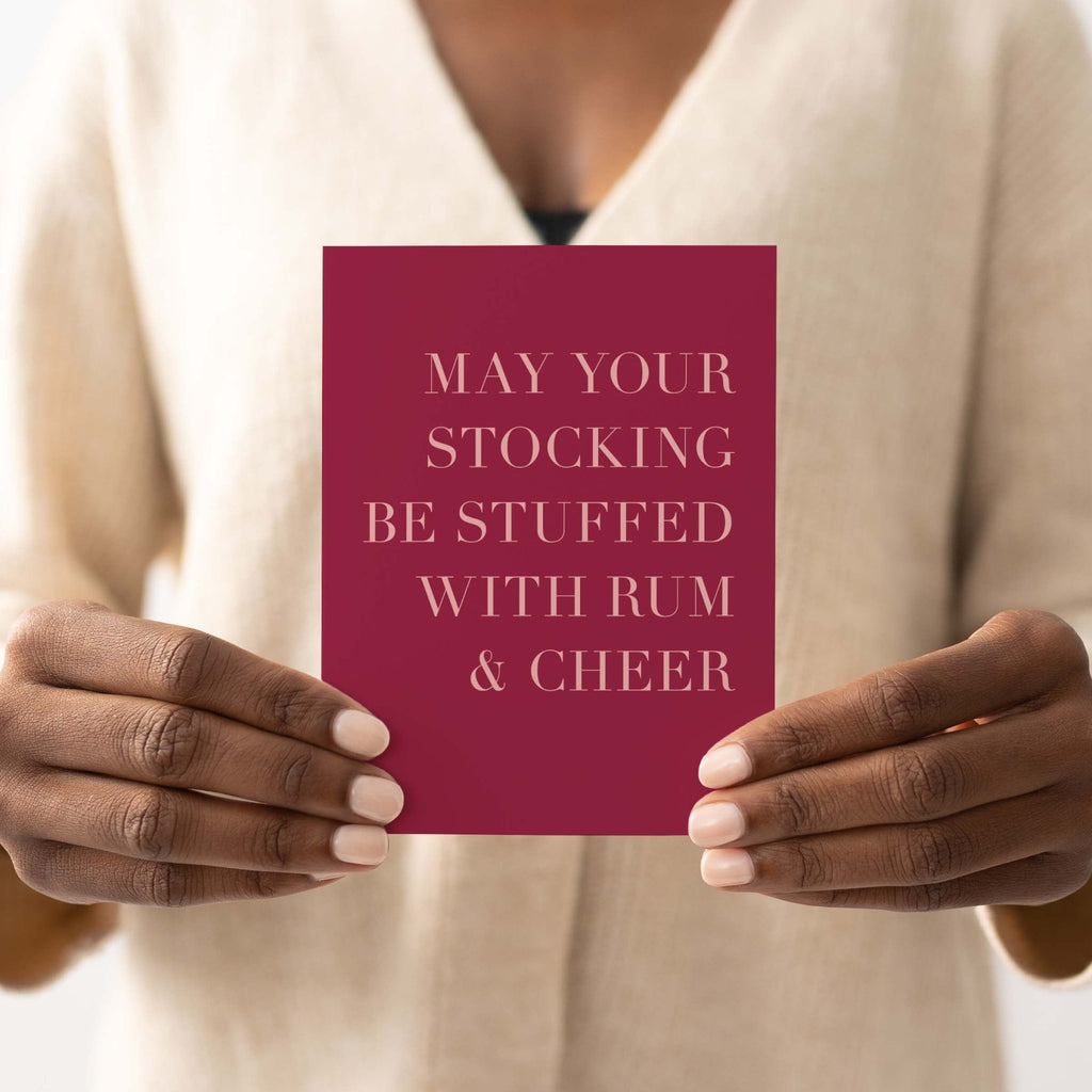 Rum + Cheer Greeting Card - Blú Rose