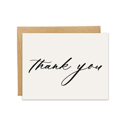 Script Thank You Card - Blú Rose