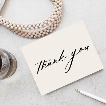 Script Thank You Card - Blú Rose