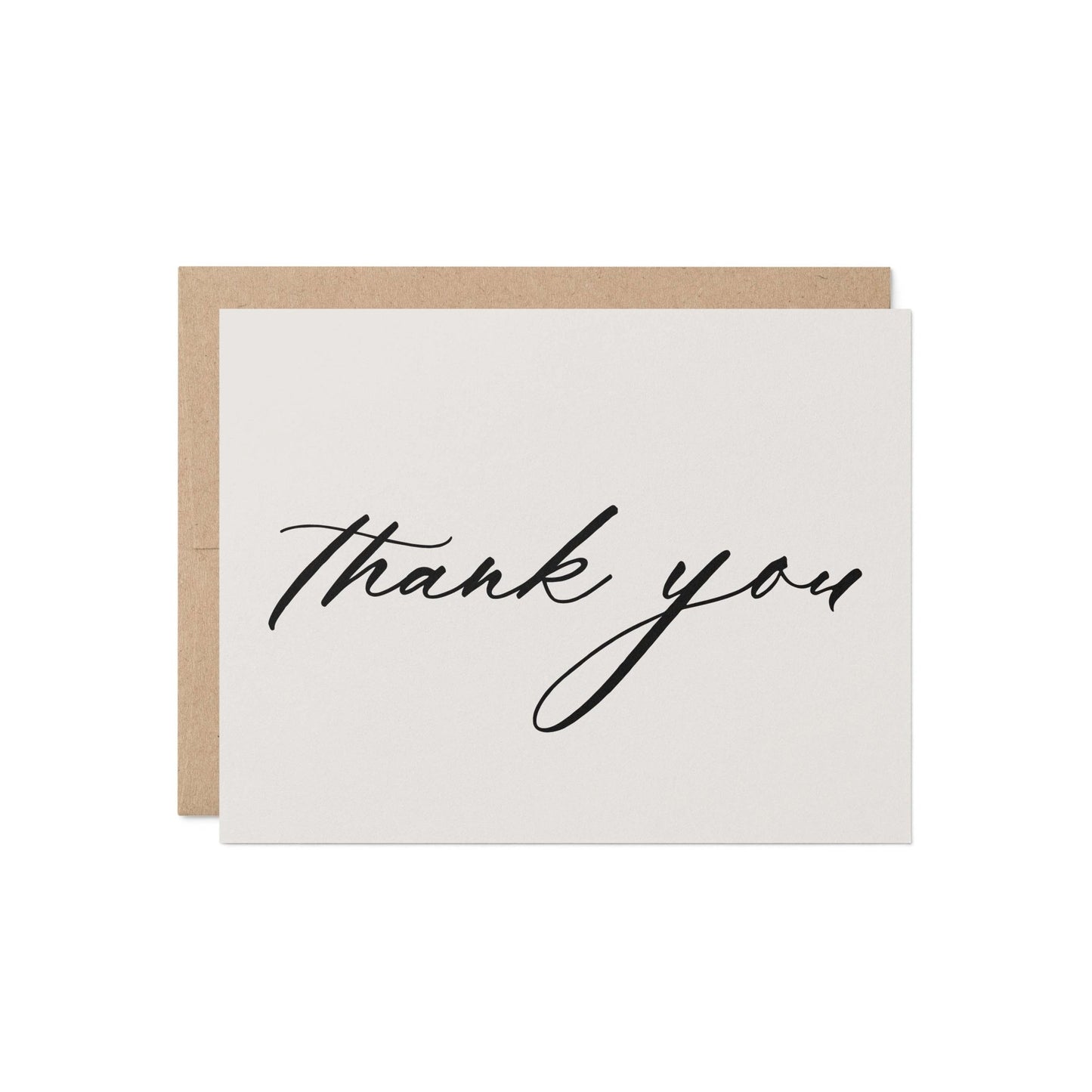 Script Thank You Greeting Card - Blú Rose
