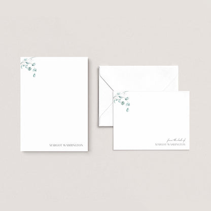 Simple Floral Stationery Set - Blú Rose
