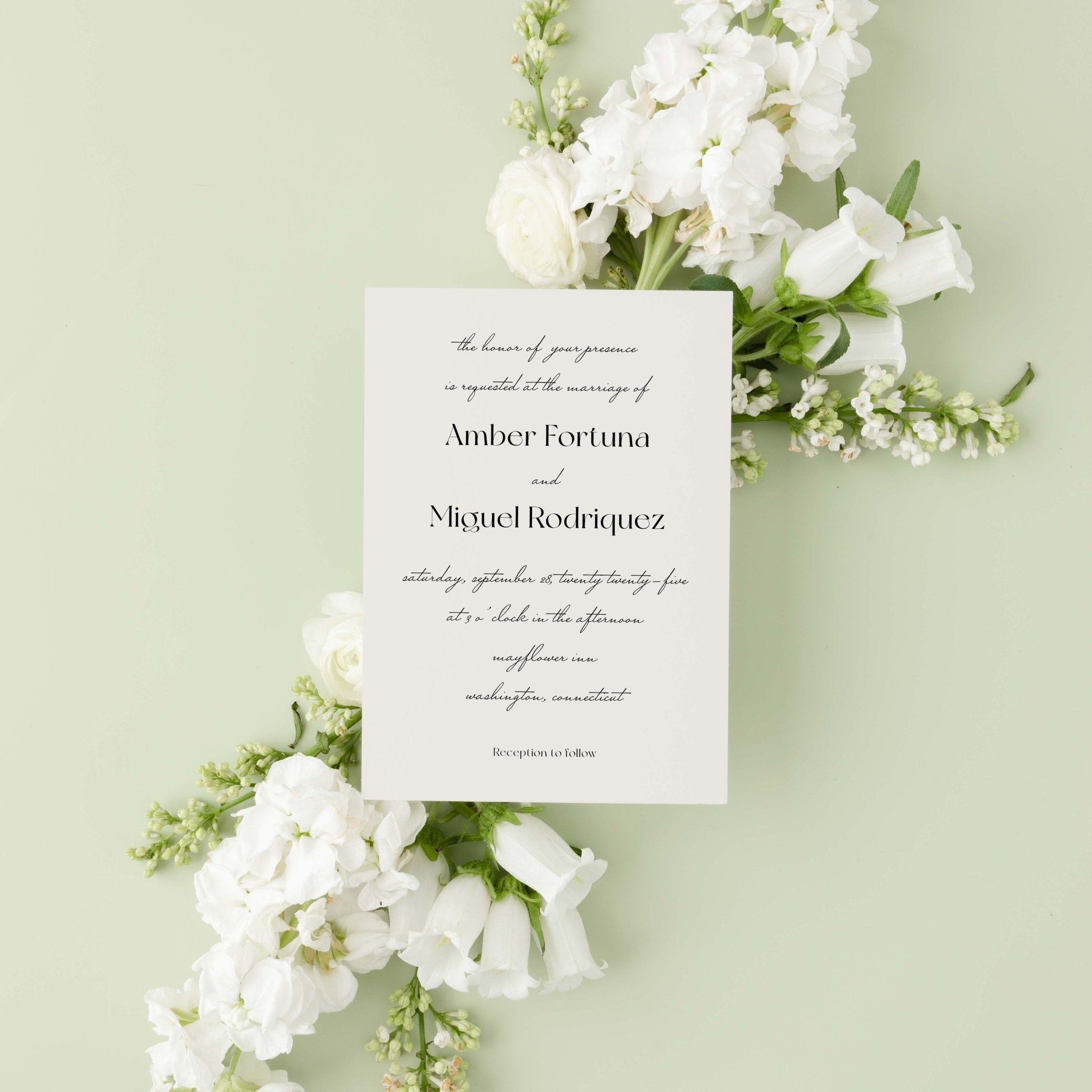 Simply Chic Wedding Invitation Suite - Blú Rose