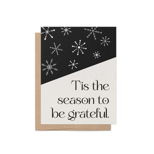 Snowflake Hill Greeting Card - Blú Rose