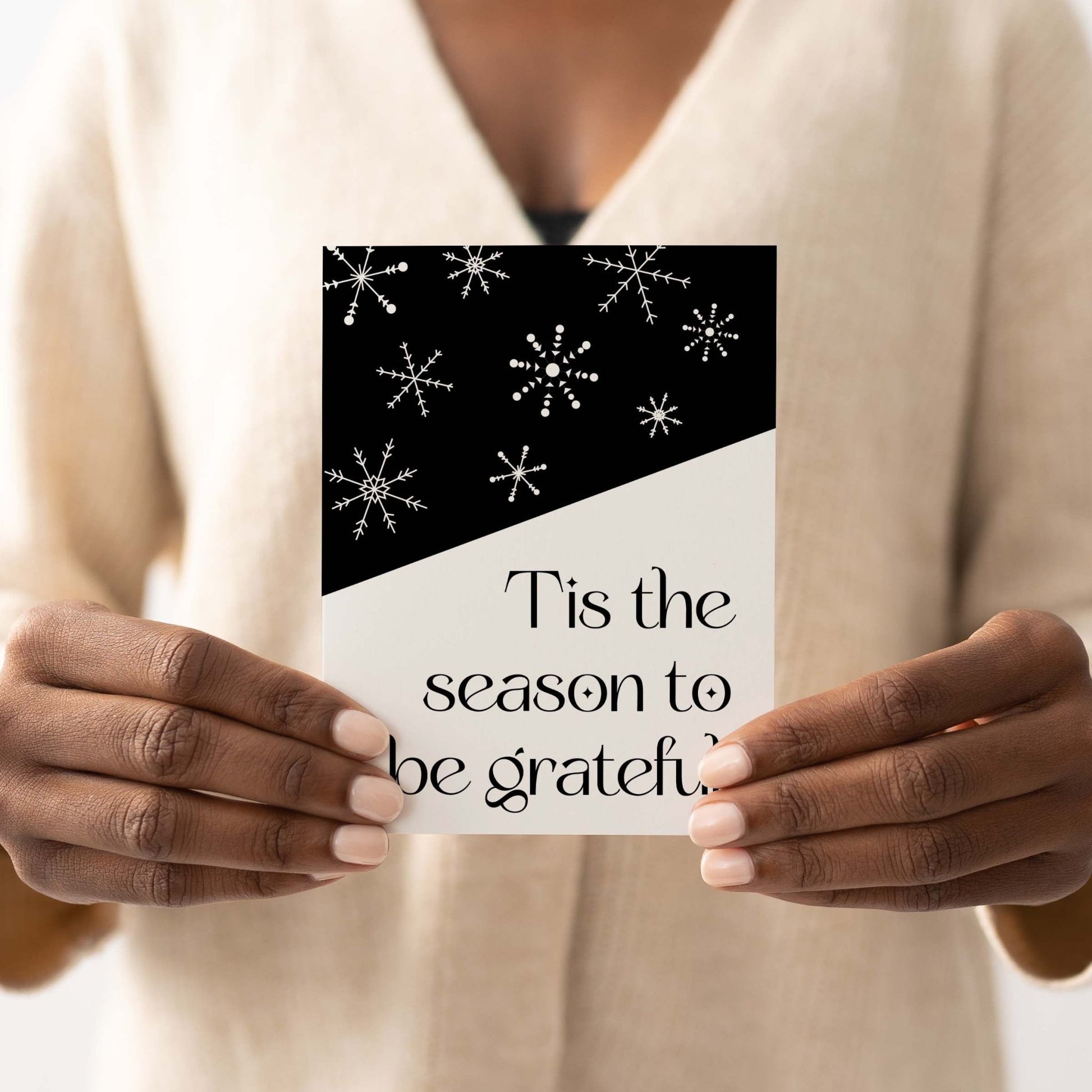 Snowflake Hill Greeting Card - Blú Rose