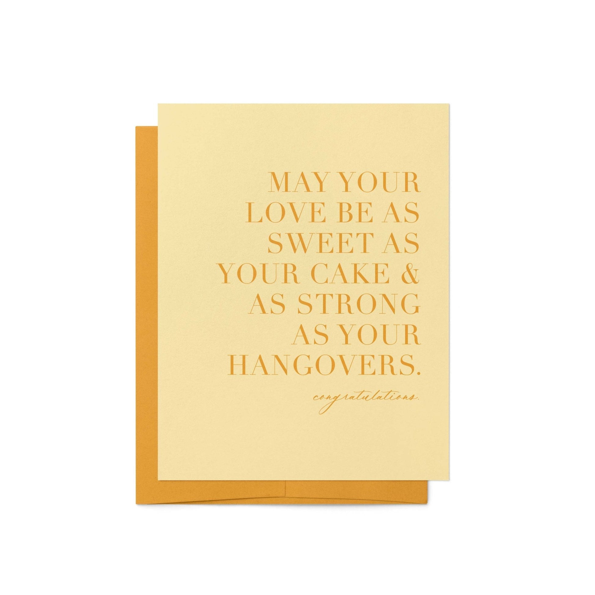 Strong as Hangovers Card - Blú Rose