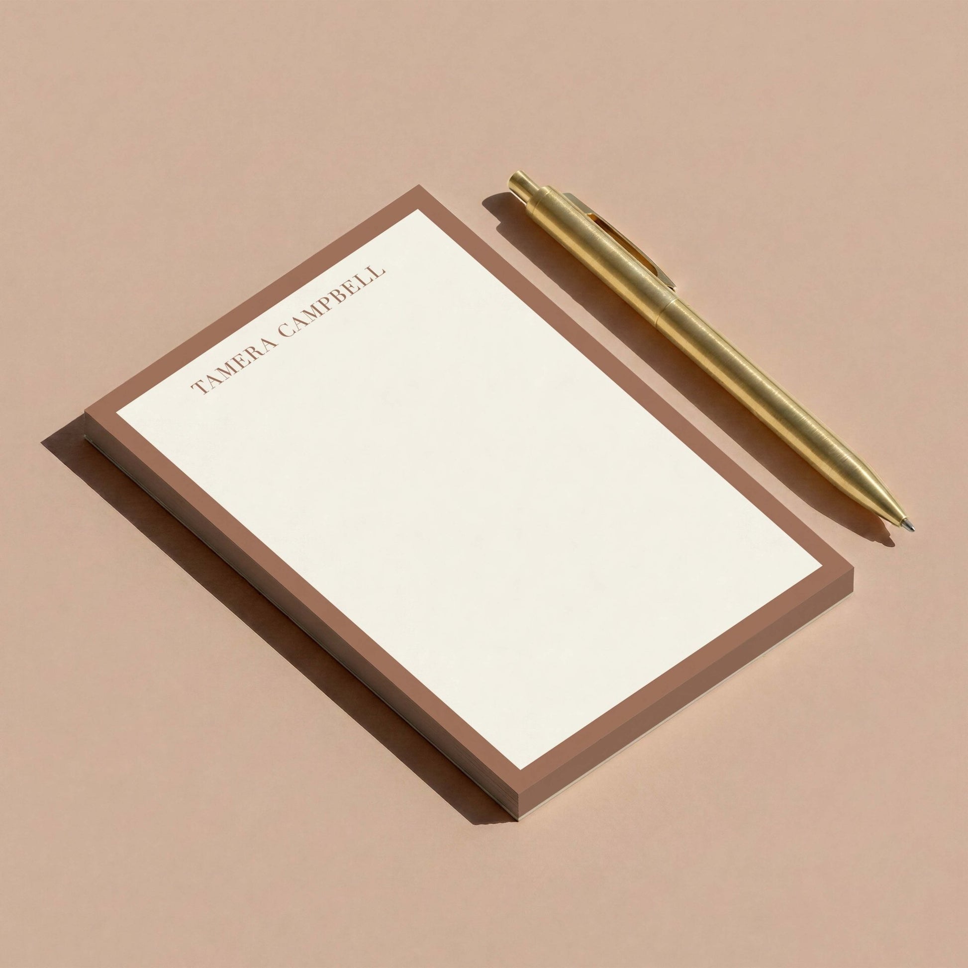 Tamera Border Personalized Notepad - Blú Rose