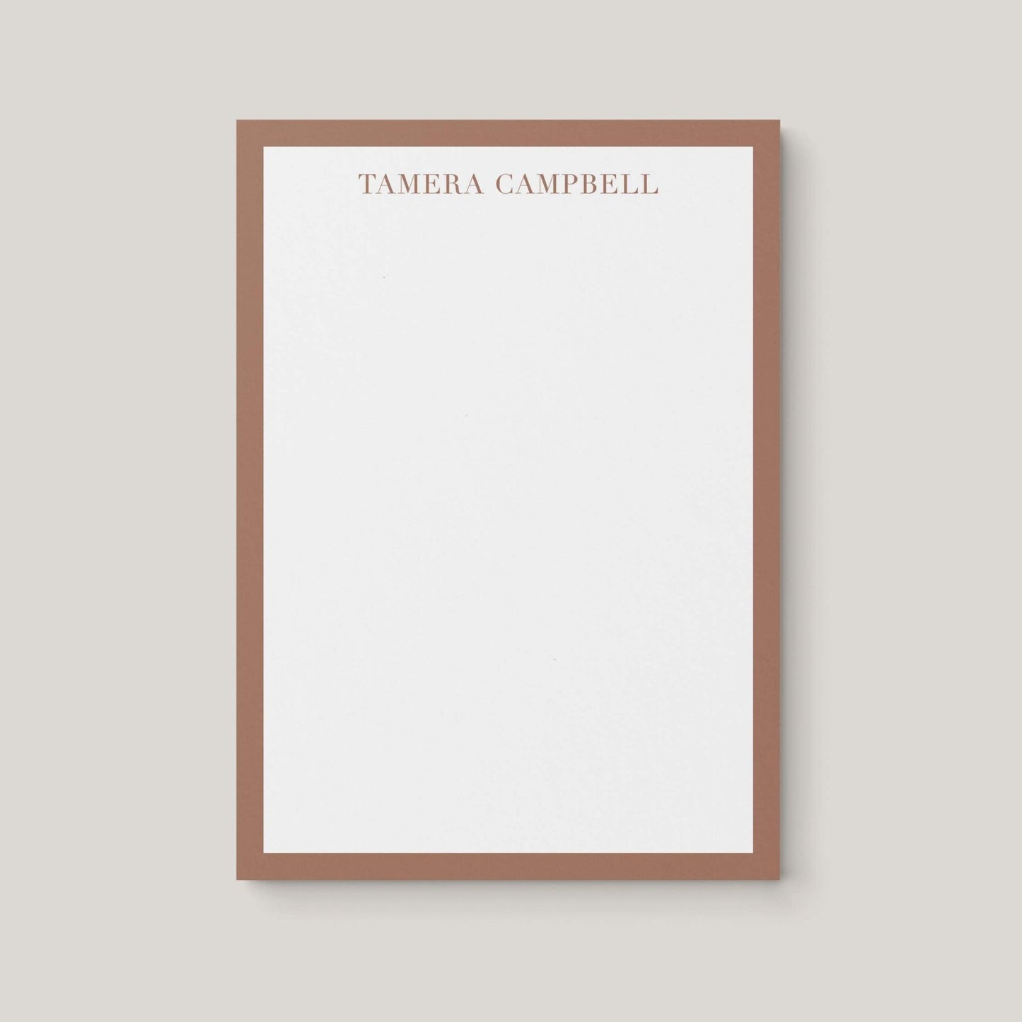 Tamera Border Personalized Notepad - Blú Rose
