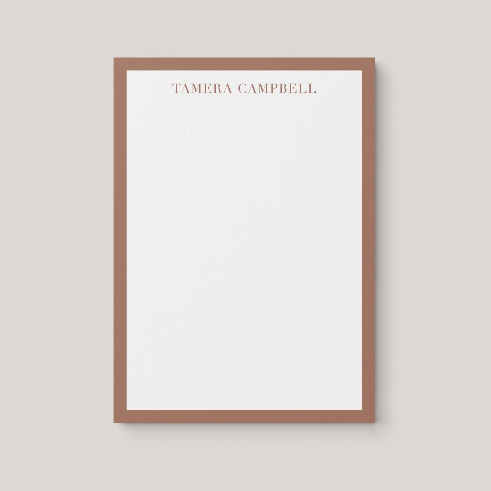 Tamera Border Personalized Notepad - Blú Rose