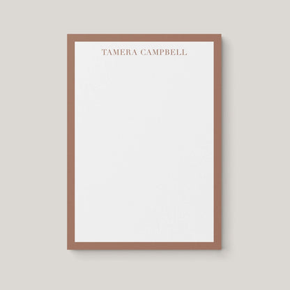 Tamera Border Personalized Notepad - Blú Rose