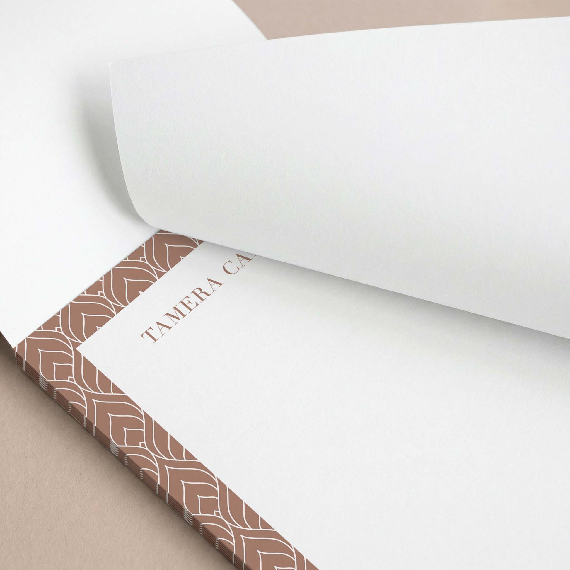 Tamera Pattern Personalized Notepad - Blú Rose