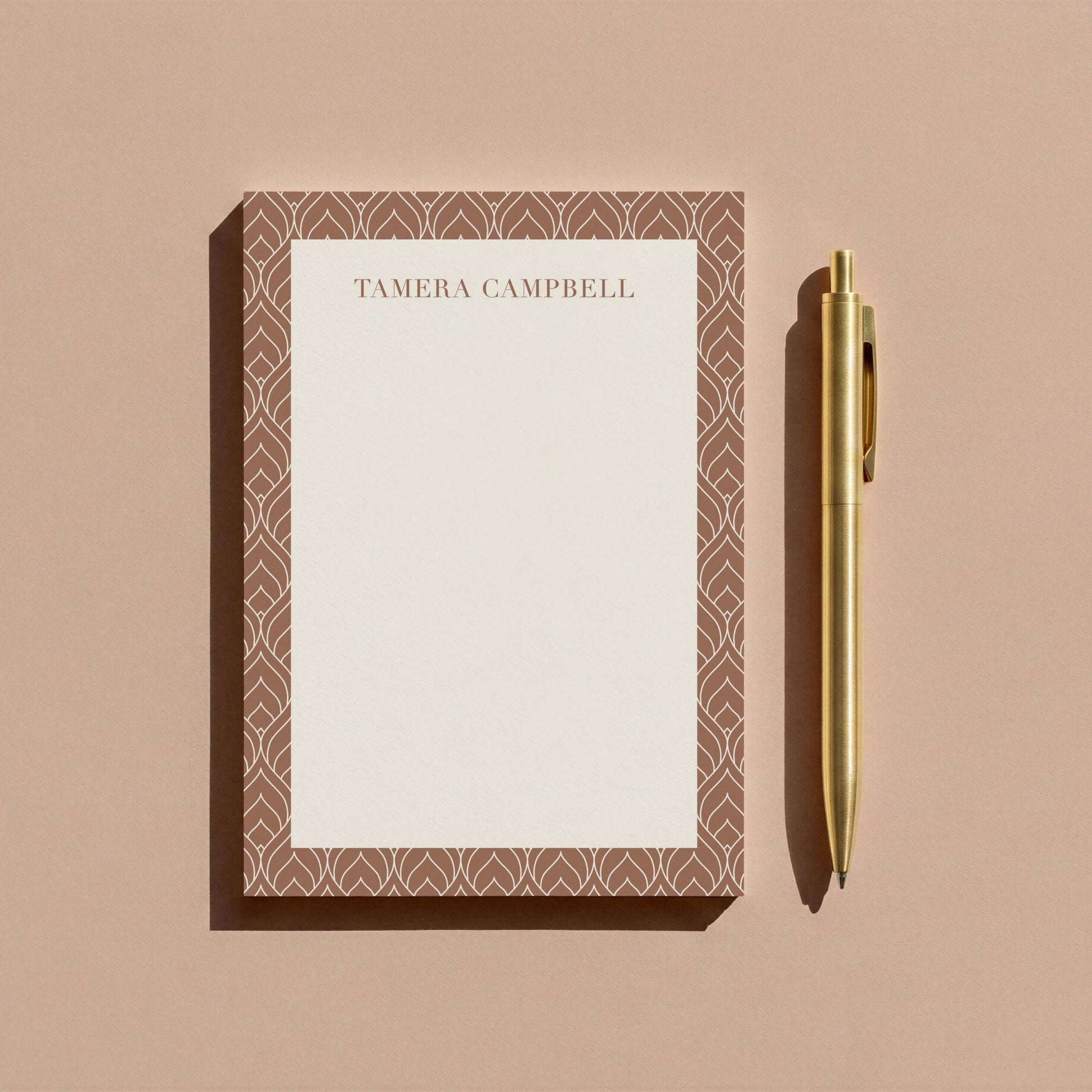 Tamera Pattern Personalized Notepad - Blú Rose