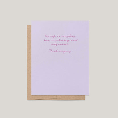 Taught Me Everything Greeting Card - Blú Rose