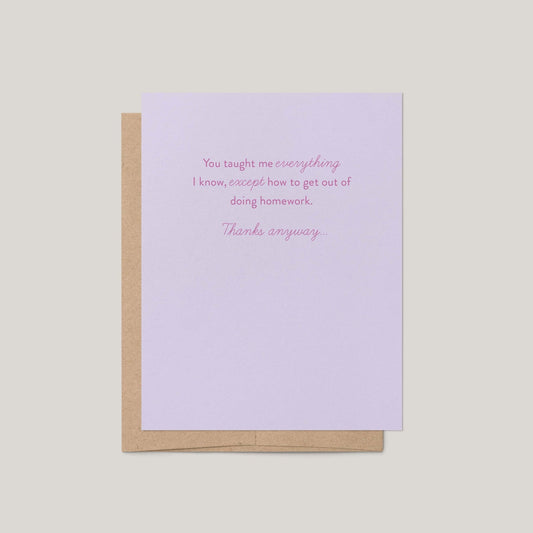 Taught Me Everything Greeting Card - Blú Rose