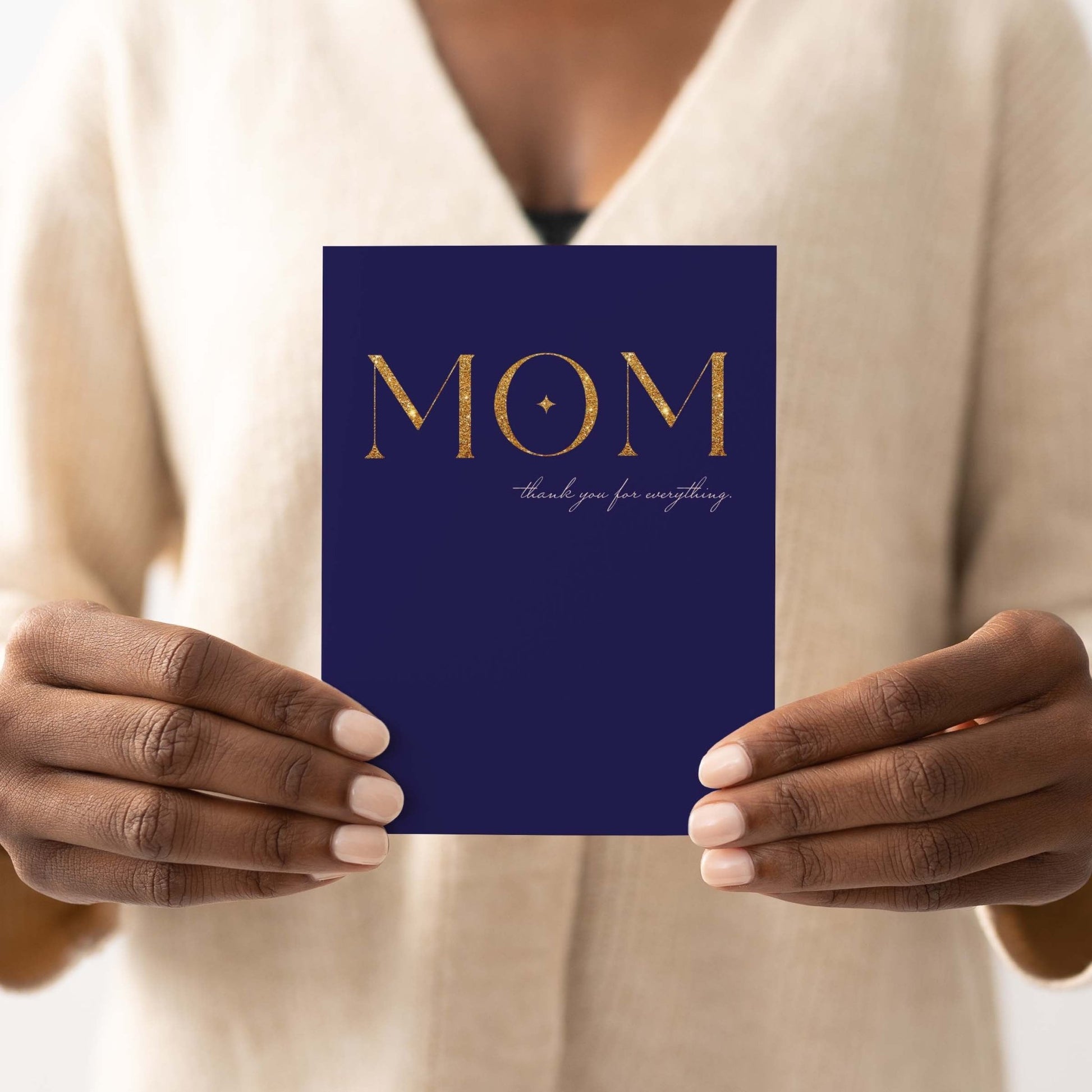 Thank You Mom Greeting Card - Blú Rose