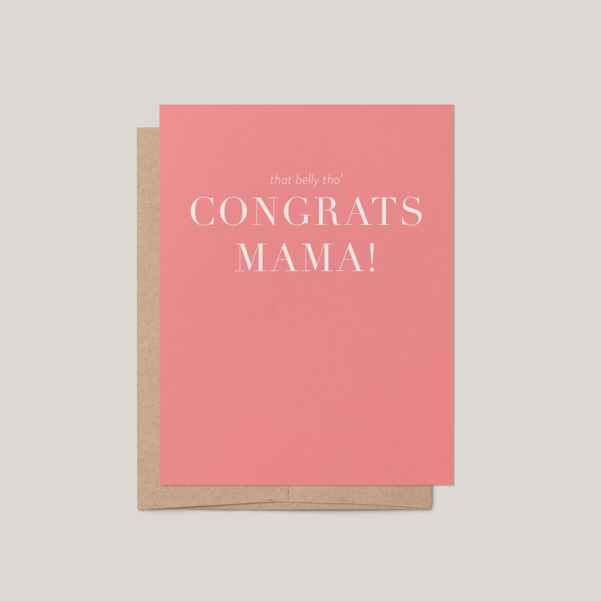 That Belly Tho’ Greeting Card - Blú Rose