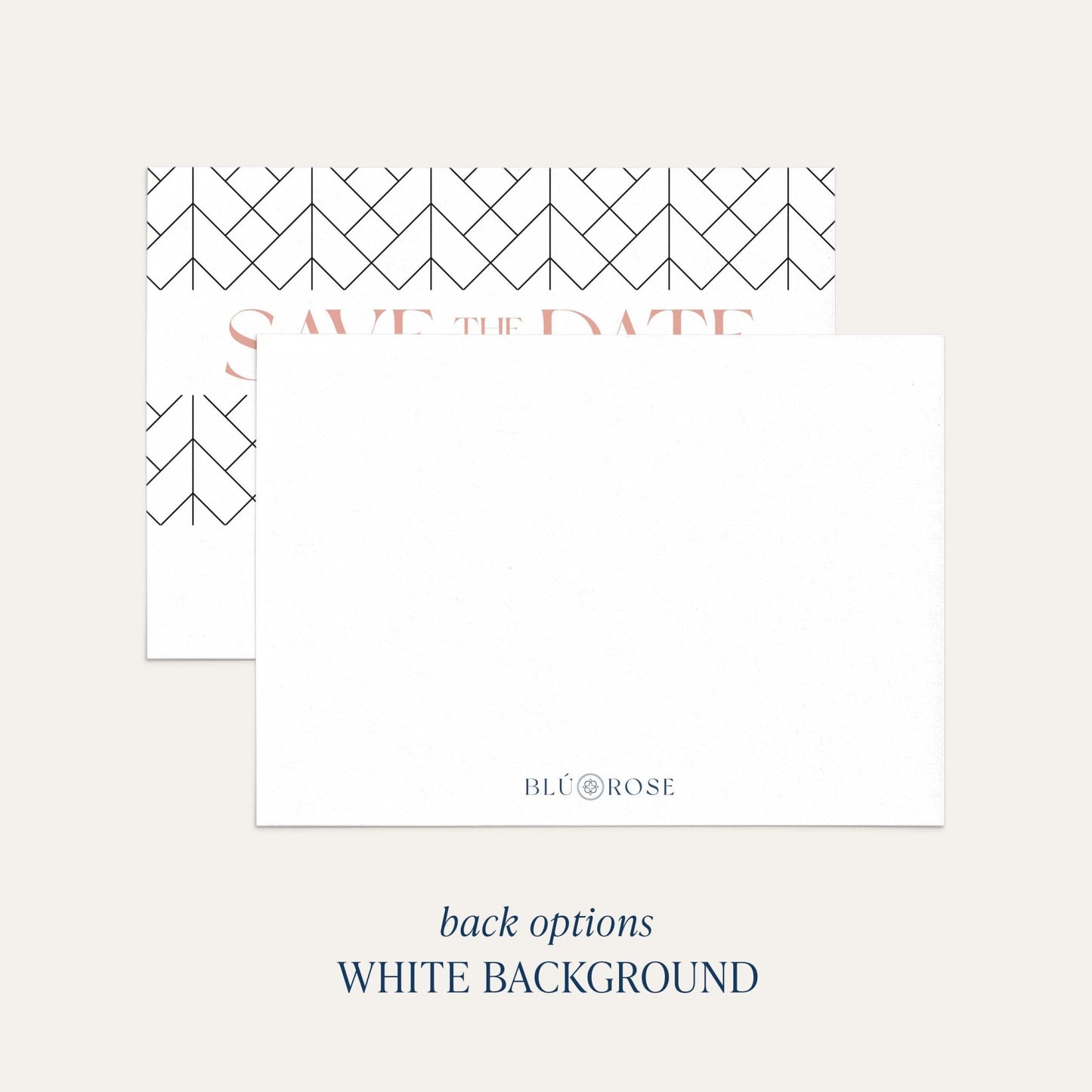 Back option for The Lattice Save the Date showing white background 
