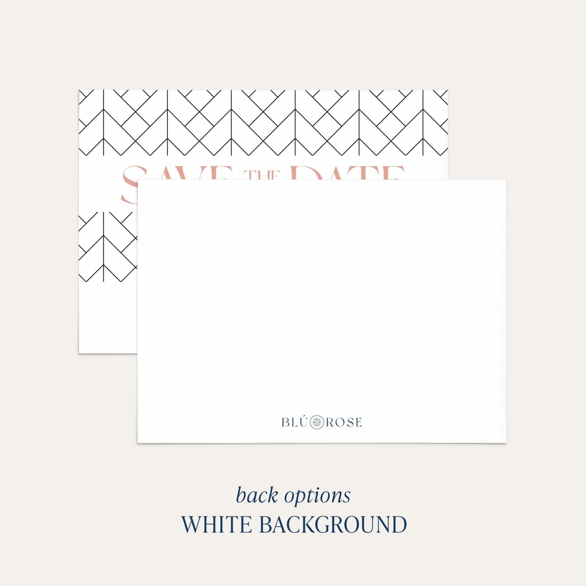 Back option for The Lattice Save the Date showing white background 