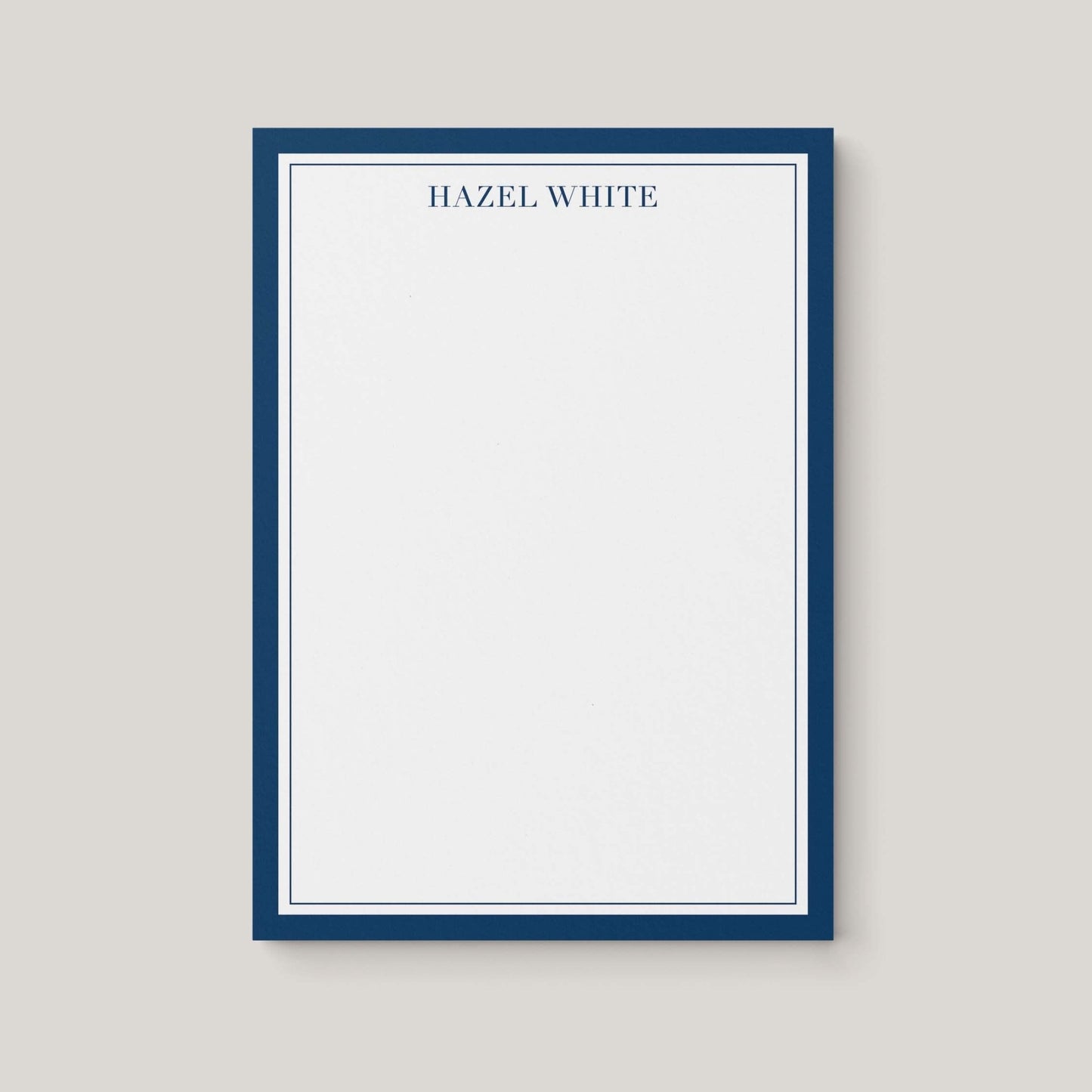 Traditional Border Personalized Notepad - Blú Rose
