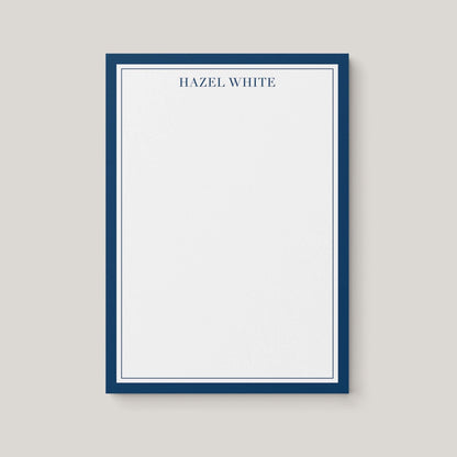 Traditional Border Personalized Notepad - Blú Rose