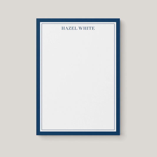 Traditional Border Personalized Notepad - Blú Rose