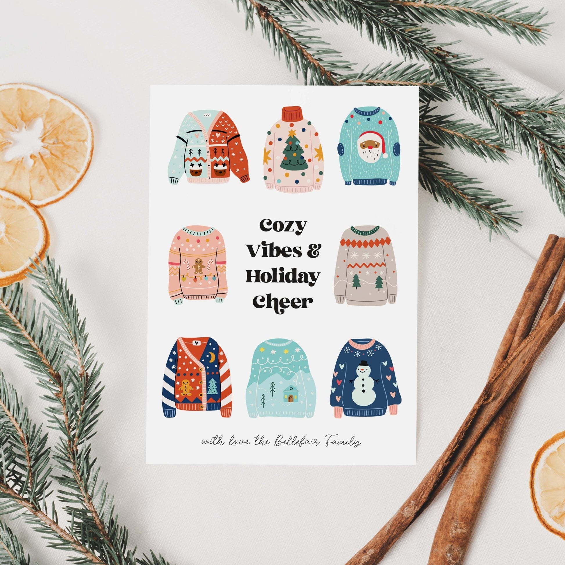 Ugly Sweater Holiday Cards - Blú Rose