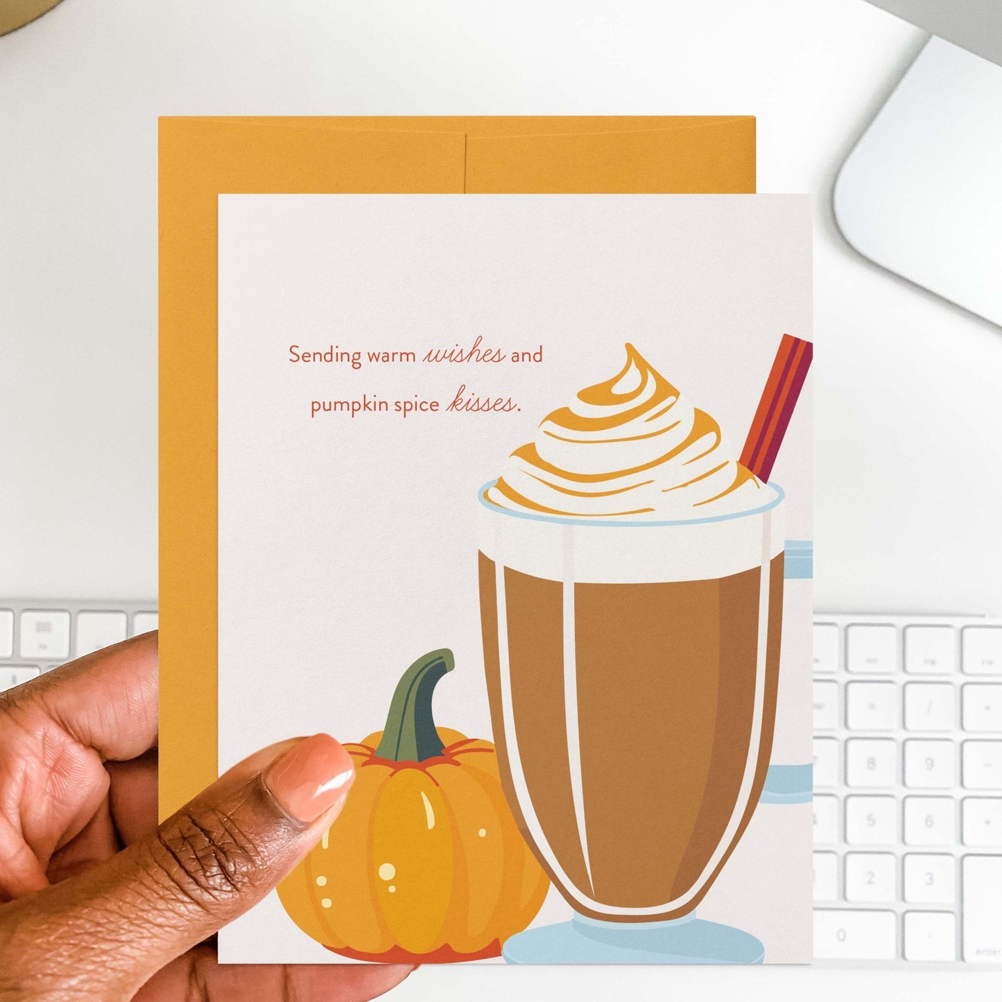 Warm Wishes & Pumpkin Spice Kisses Card - Blú Rose