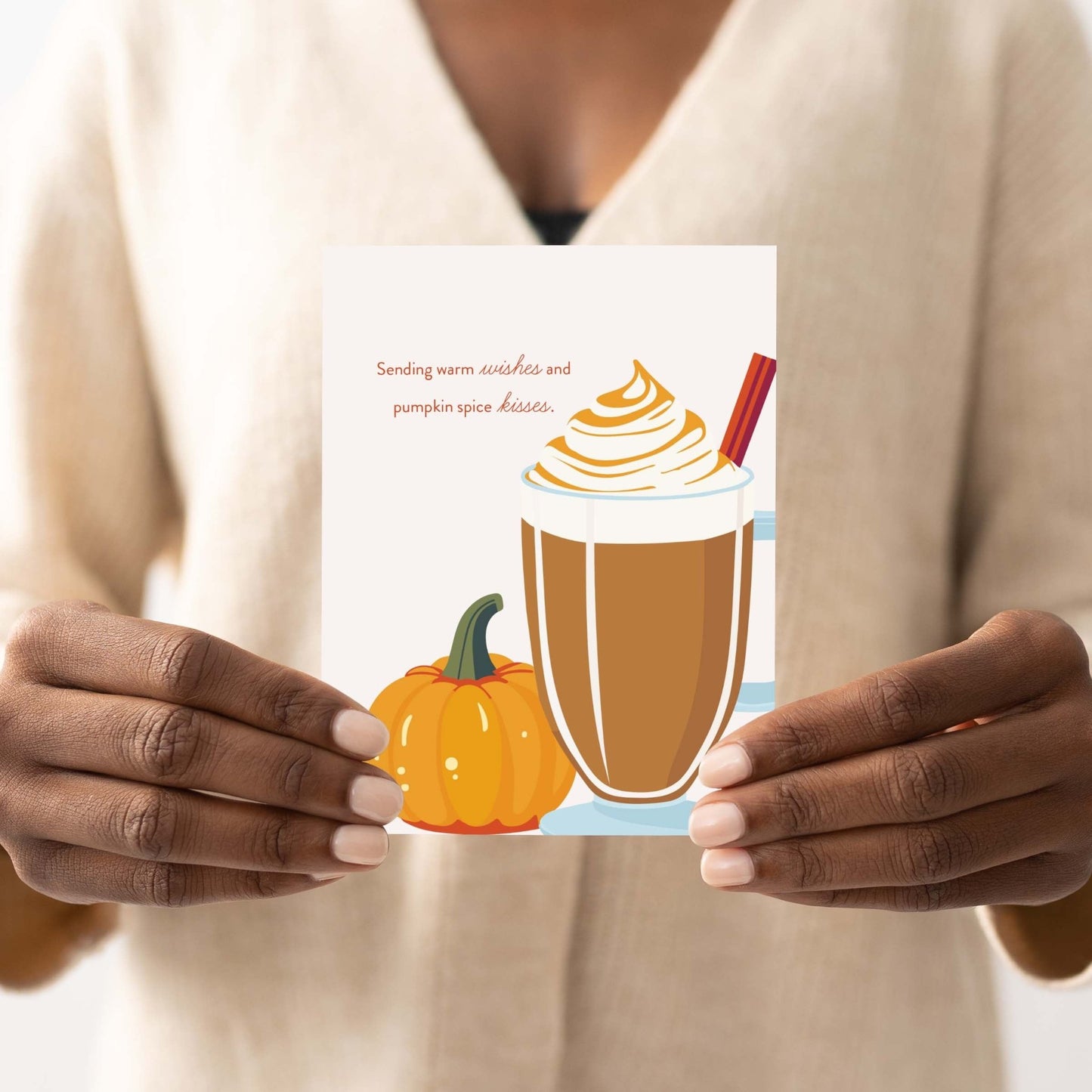 Warm Wishes & Pumpkin Spice Kisses Card - Blú Rose