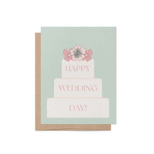 Wedding Day Cake Greeting Card - Blú Rose