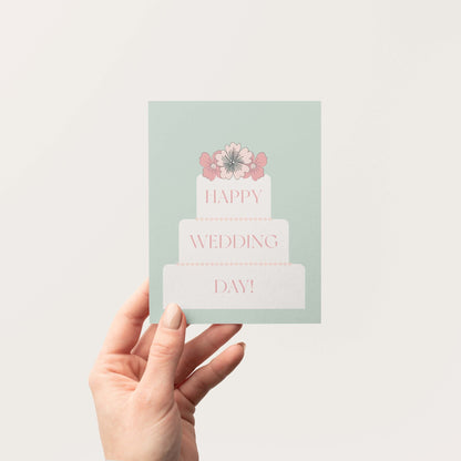 Wedding Day Cake Greeting Card - Blú Rose