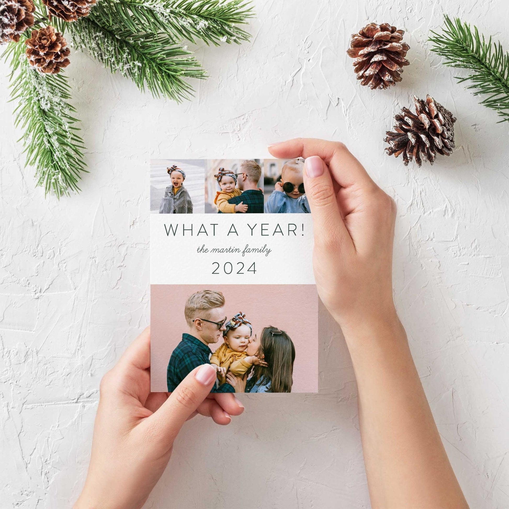 What a Year Photo Holiday Card - Blú Rose