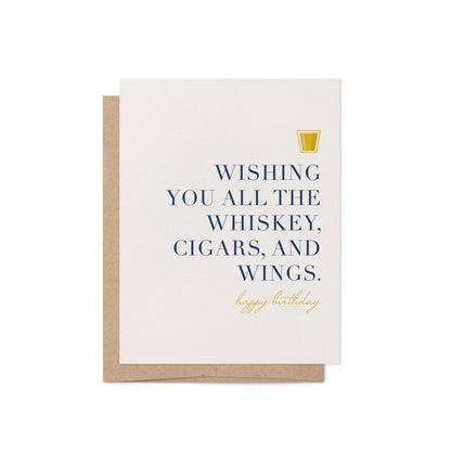 Whiskey Birthday Card - Blú Rose