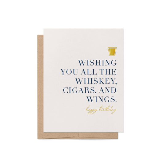 Whiskey Birthday Card - Blú Rose
