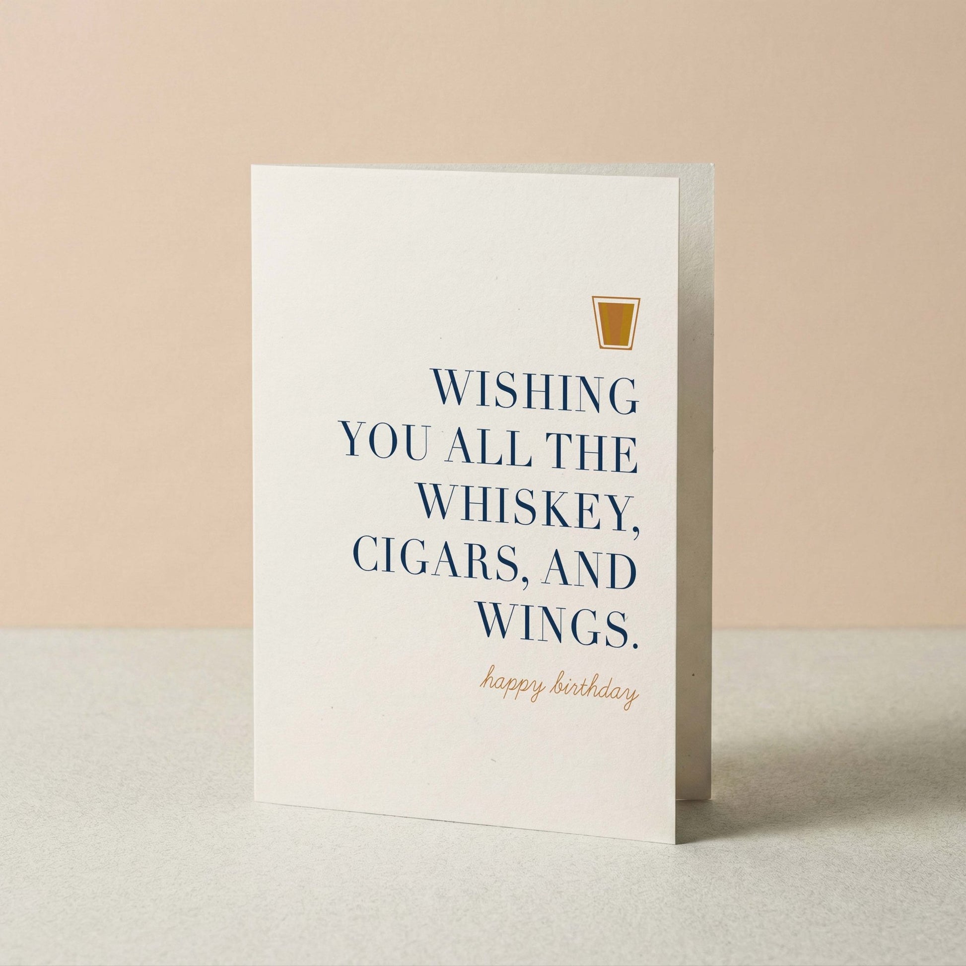 Whiskey Birthday Greeting Card - Blú Rose