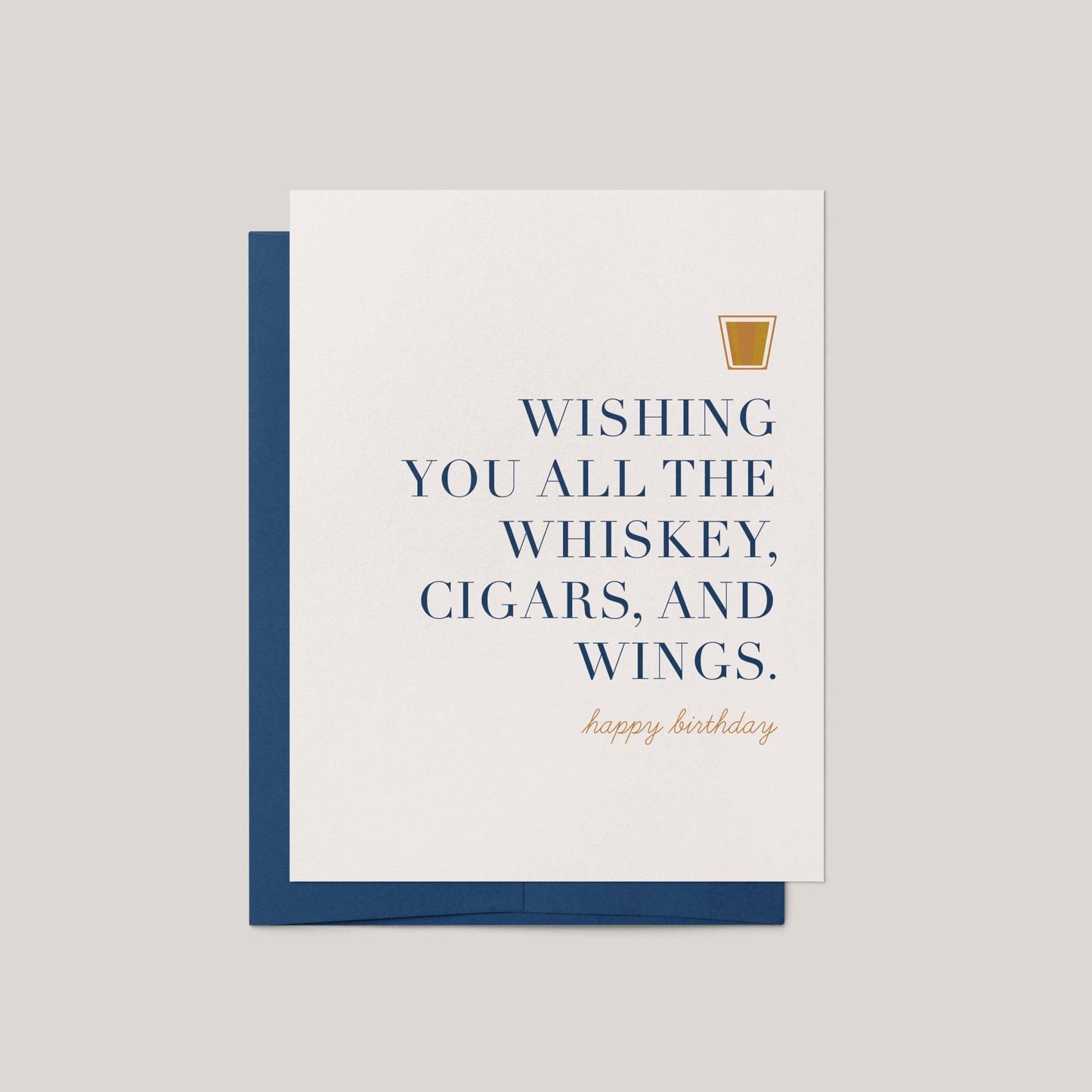 Whiskey Birthday Greeting Card - Blú Rose