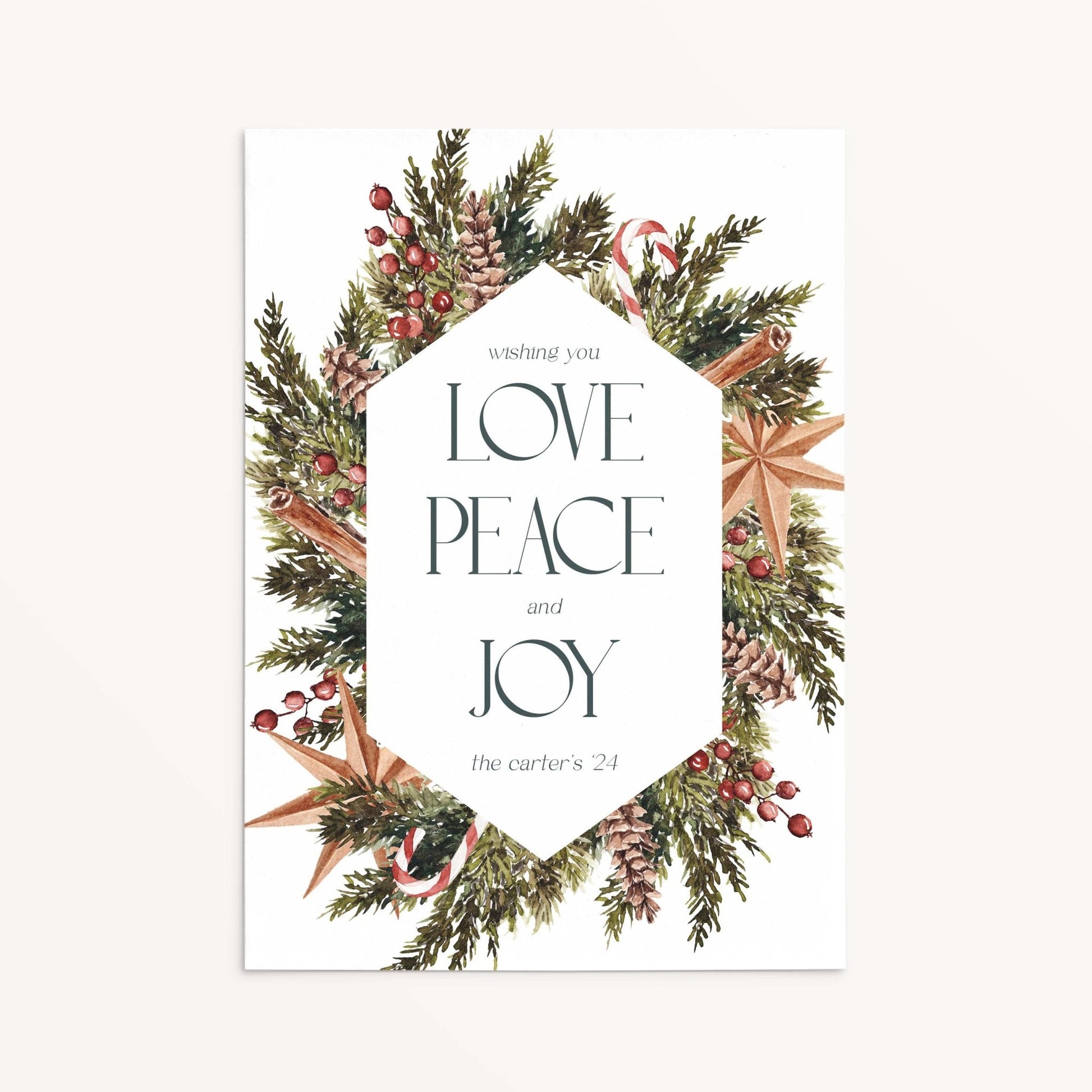 Winter Wreath Holiday Cards - Blú Rose