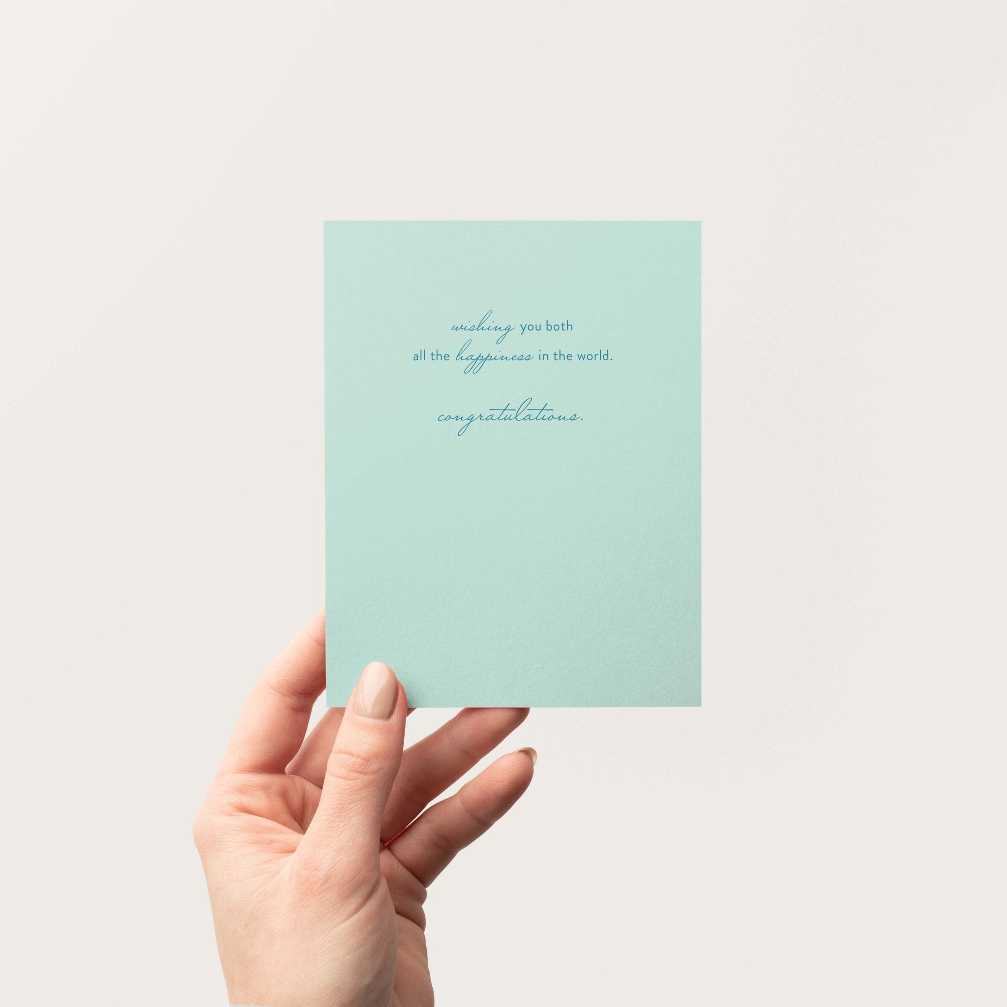 Wishing You Both Happiness Greeting Card - Blú Rose