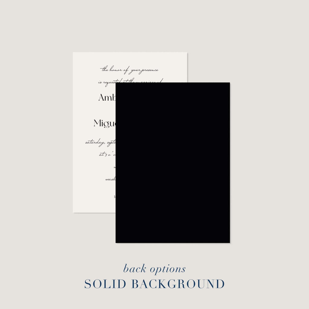 Simply Chic Wedding Invitations - Blú Rose