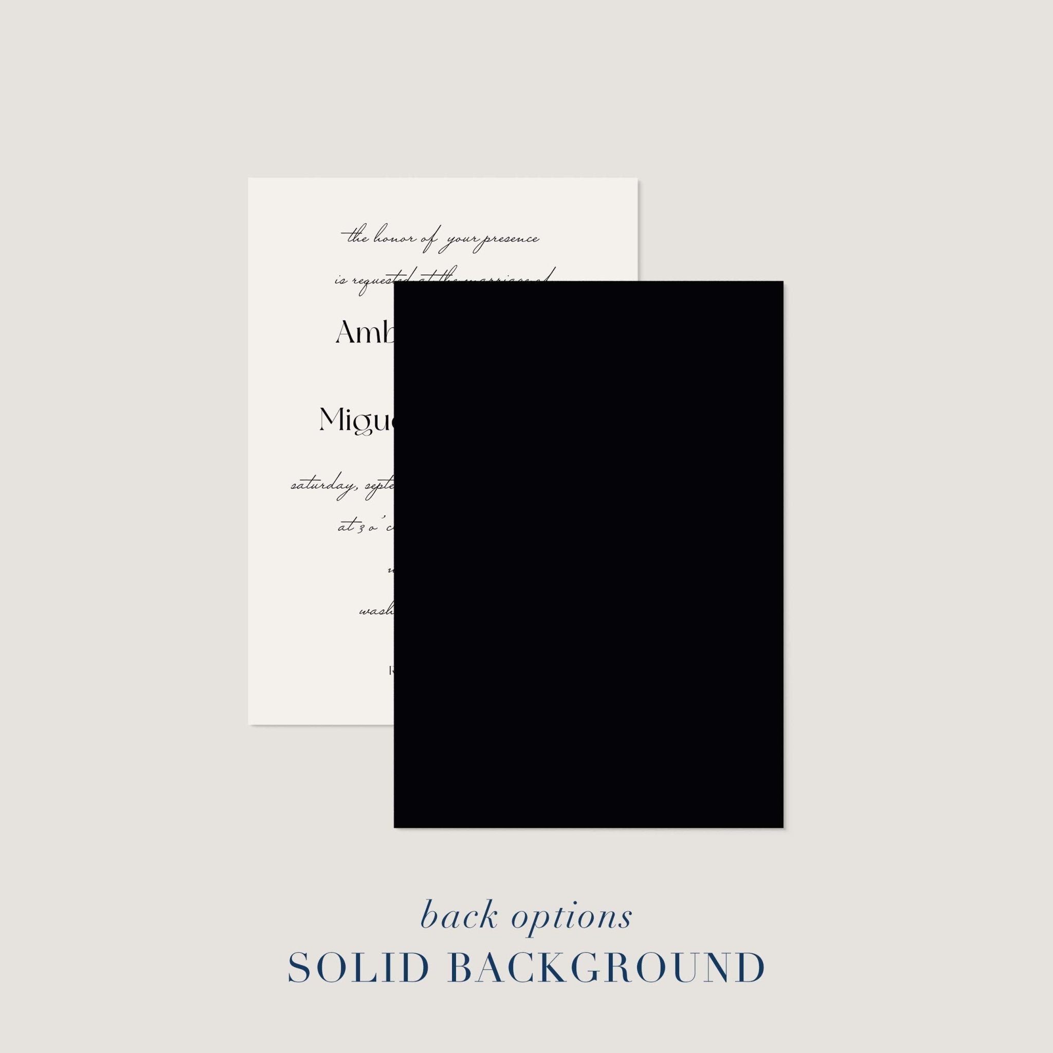 Simply Chic Wedding Invitations - Blú Rose