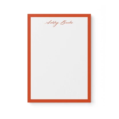 Ashley Border Notepad - Blú Rose