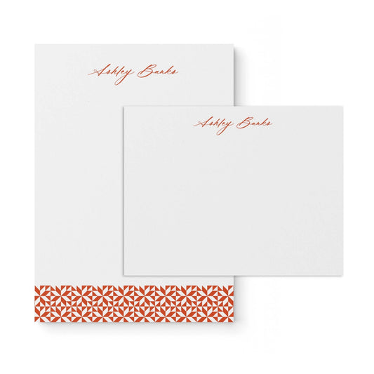 Ashley Notepad + Notecard Set - Blú Rose
