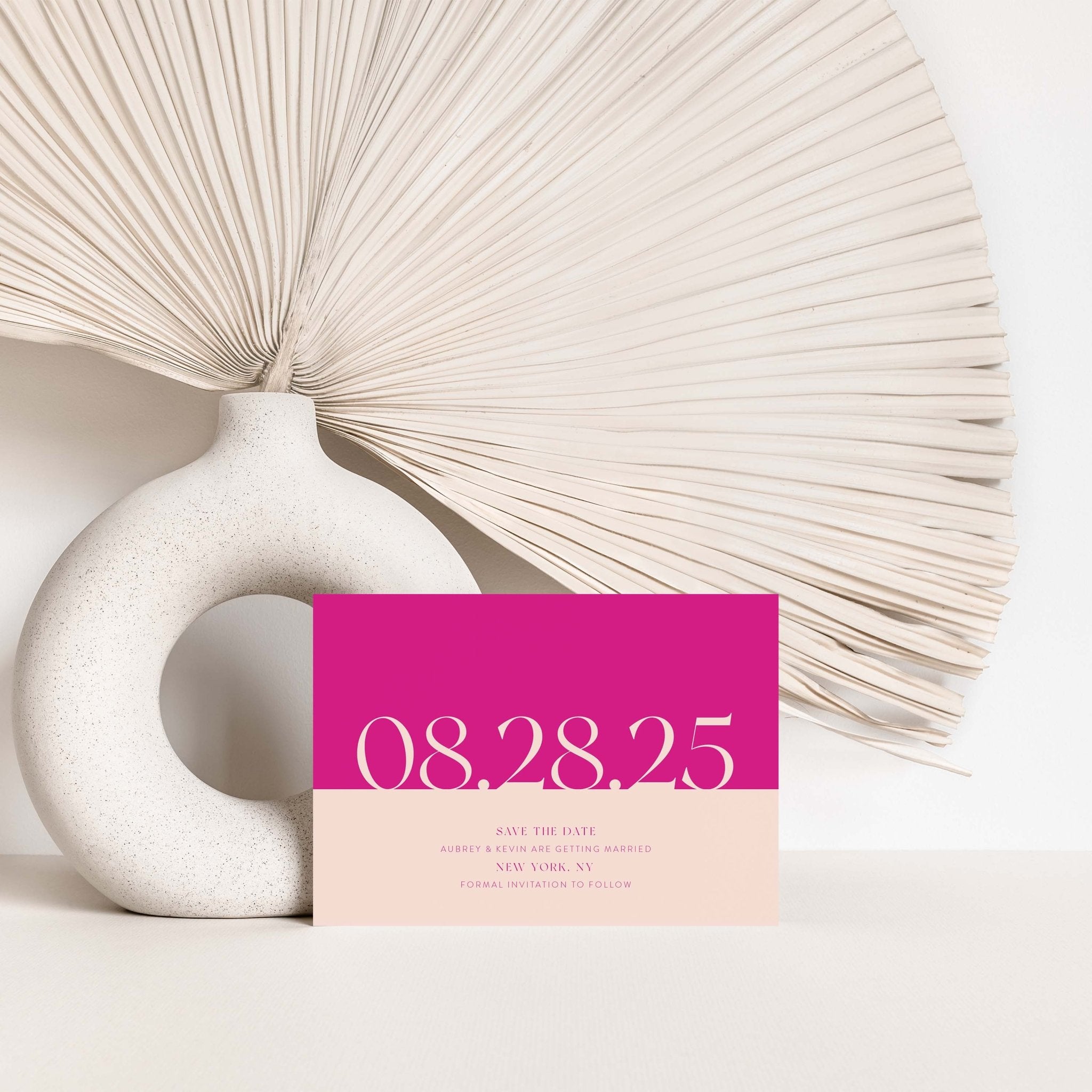 Aubrey Color Block Save the Dates | Blú Rose