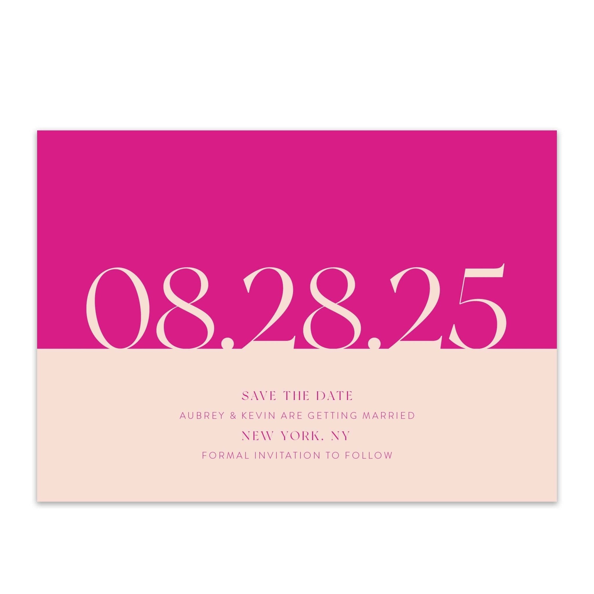 Aubrey Color Block Save the Dates | Blú Rose