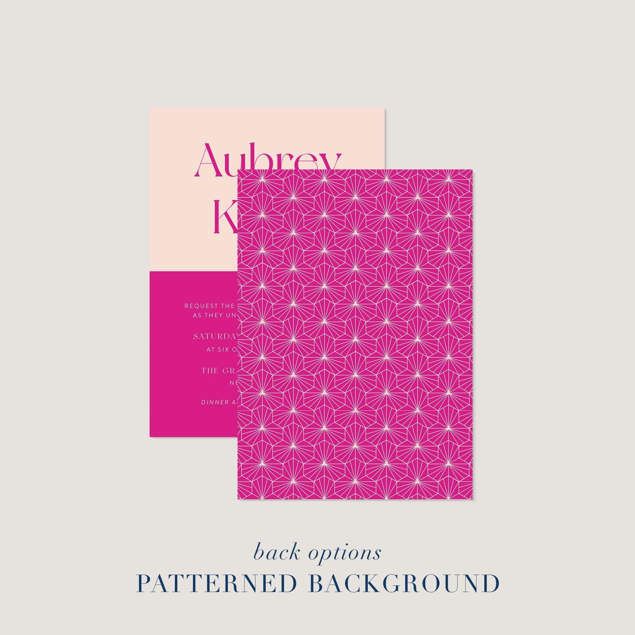 Aubrey Wedding Invitations - Blú Rose