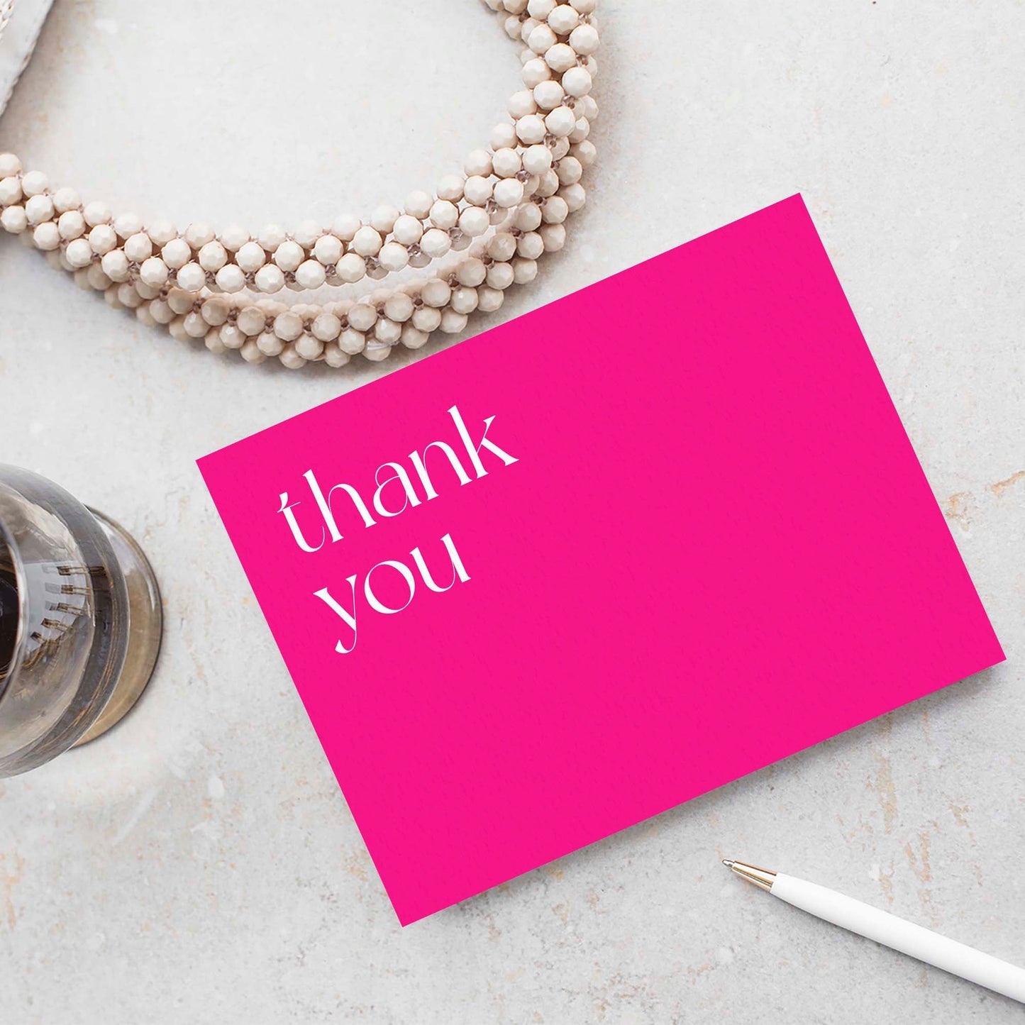 Bella Modern Thank You Card - Blú Rose