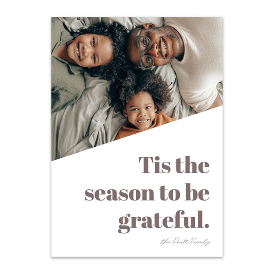 Bold Letters Photo Holiday Cards - Blú Rose