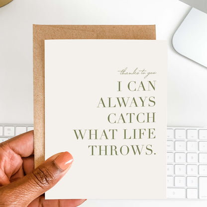 Catch What Life Throws Card - Blú Rose